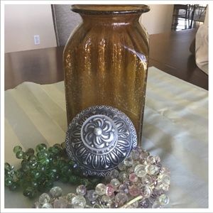 Medium Glass Canister With Lid